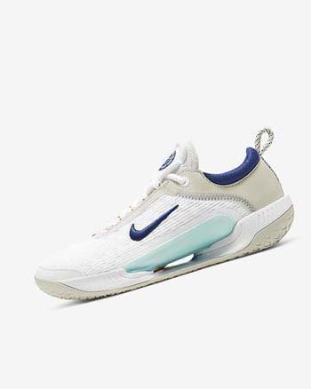 Nike Court Zoom NXT Blancos Beige Claro Turquesa Azul Rey Oscuro Azules | MX 5553